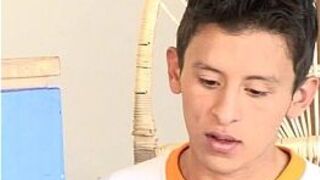 From strip domino to hardcore threesome gay sex porn video